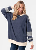 Navy Houndstooth