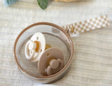 Checkered pacifier holder