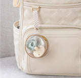 Checkered pacifier holder