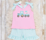 Tractor Tots Embroidery Outfit