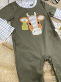 Olive Cow Romper